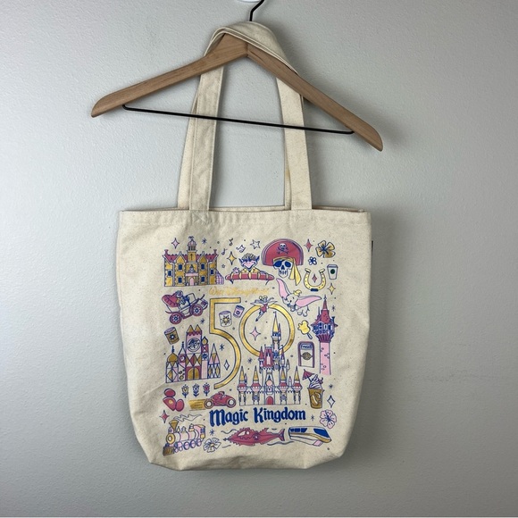 Starbucks Handbags - Starbucks Disney Magic Kingdom Tote 50th Anniversary Been There Series
